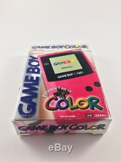 Nintendo Game Boy Color Berry Red/Pink Handheld System New with BOX