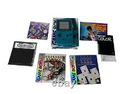 Nintendo Game Boy Color Blue Console Boxed with Games boxed