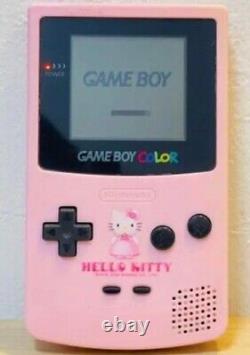 Nintendo Game Boy Color Body Console Hello Kitty Model Working