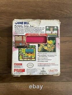 Nintendo Game Boy Color CGB-001 BERRY Pink Red 100% Original Complete in Box