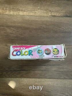 Nintendo Game Boy Color CGB-001 BERRY Pink Red 100% Original Complete in Box