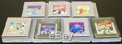 Nintendo Game Boy Color CGB-001 Lime Green Kiwi Console Bundle with 24 Games