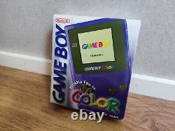 Nintendo Game Boy Color CGB-001 Purple Grape Brand New Sealed CIB