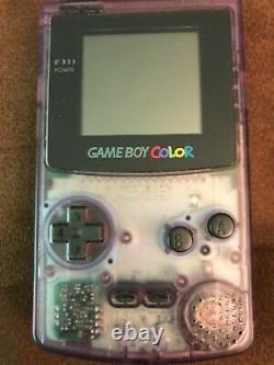 Nintendo Game Boy Color Clear Atomic Purple Complete In Box CIBSee description
