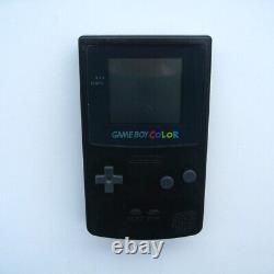 Nintendo Game Boy Color Clear Black Handheld Console -New Case and Buttons