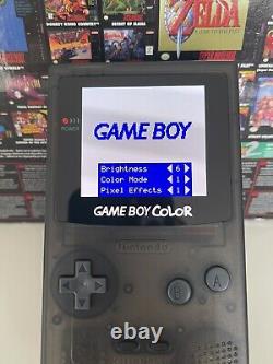 Nintendo Game Boy Color Clear Black OLED IPS Screen Retro Gameboy