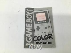 Nintendo Game Boy Color Clear Handheld System with Box Used From Japan F/S