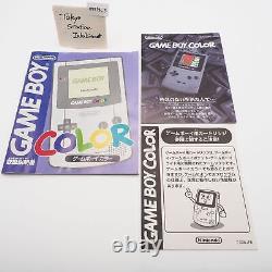 Nintendo Game Boy Color Clear Neotones Ice Limited Edition in Box & Manual #3