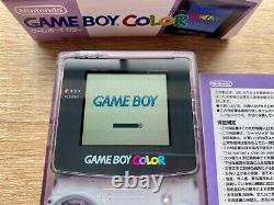 Nintendo Game Boy Color Clear Purple Console & The Legend of Zelda Games Set