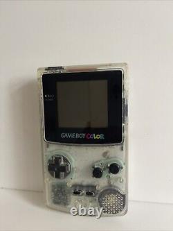 Nintendo Game Boy Color Clear Translucent With Game Ready To Play