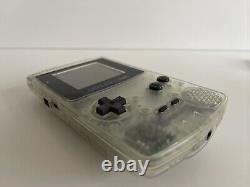 Nintendo Game Boy Color Clear Translucent With Game Ready To Play