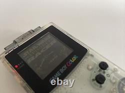 Nintendo Game Boy Color Clear Translucent With Game Ready To Play