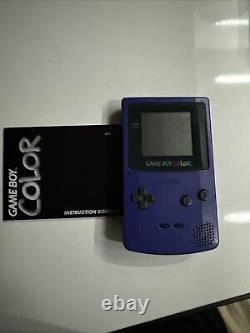 Nintendo Game Boy Color Colour Handheld System Grape Tested Working