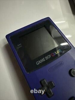 Nintendo Game Boy Color Colour Handheld System Grape Tested Working