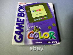 Nintendo Game Boy Color Console Grape Open Box