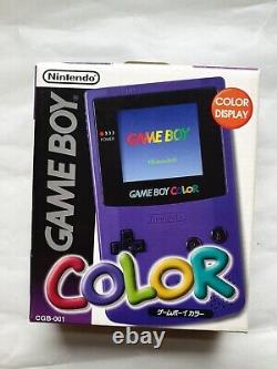 Nintendo Game Boy Color Console Grape / Purple Boxed Japan Edition