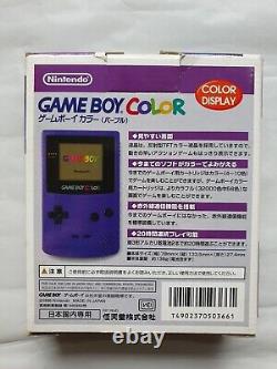 Nintendo Game Boy Color Console Grape / Purple Boxed Japan Edition