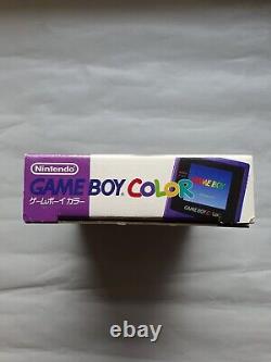 Nintendo Game Boy Color Console Grape / Purple Boxed Japan Edition