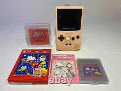 Nintendo Game Boy Color Console HELLO KITTY CGB-001 & Sanrio Carnival USED