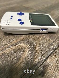 Nintendo Game Boy Color Console Renewed Custom Gloss White/Blue