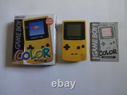 Nintendo Game Boy Color Console Yellow GBC CGB-001 2001 Free Shipping From Japan