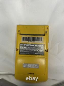 Nintendo Game Boy Color Dandelion Yellow CGB-001 Handheld Console & 3 Games