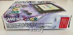 Nintendo Game Boy Color GBC Clear Purple Transparent Lila CIB OVP SEHR GUT