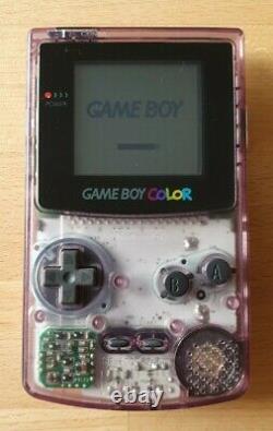 Nintendo Game Boy Color GBC Clear Purple Transparent Lila CIB OVP SEHR GUT