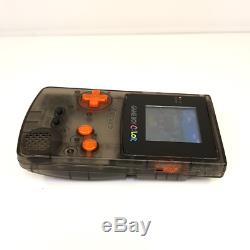 Nintendo Game Boy Color (GBC) Console Black Custom Re-Shell & LCD Backlight Mod