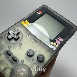 Nintendo Game Boy Color GBC Gray Restored Console + Custom Pokemon Yellow