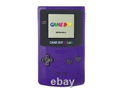 Nintendo Game Boy Color GBC Q5 XL Backlit Backlight IPS LCD clear red