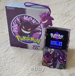 Nintendo Game Boy Color Gengar Haunter Pokemon OLED IPS Screen USB-C Retro GBC