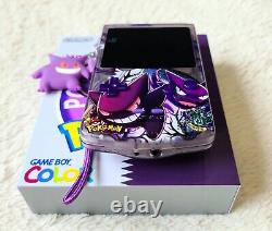 Nintendo Game Boy Color Gengar Haunter Pokemon OLED IPS Screen USB-C Retro GBC