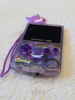 Nintendo Game Boy Color Gengar Pokemon Laminated IPS Screen Retro GBC Gameboy