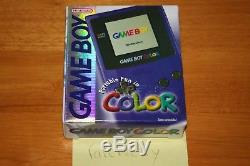 Nintendo Game Boy Color Grape Handheld Launch Console NEW SEALED HOLOSTRIP