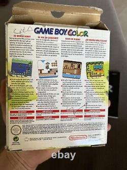 Nintendo Game Boy Color Green-Box System-Complete 1998 100% Original