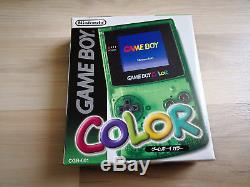 Nintendo Game Boy Color Green Clear Limited Edition