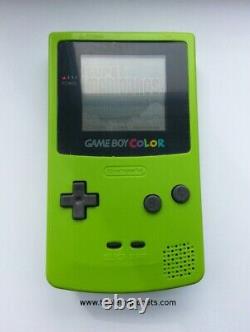 Nintendo Game Boy Color Green Handheld Console -New Case and Buttons