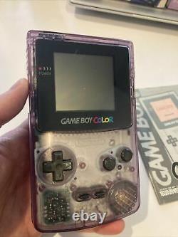 Nintendo Game Boy Color Handheld Console Atomic Purple WITH BOX Japanese Ver