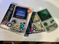 Nintendo Game Boy Color Handheld Console Clear WITH BOX Japanese Ver