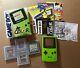 Nintendo Game Boy Color Handheld Console With Box + 4 Games (kiwi/lime Green) Cib