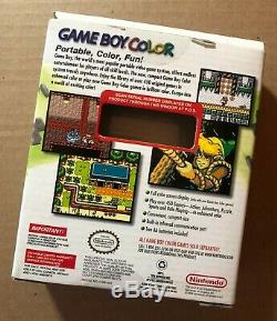 Nintendo Game Boy Color Handheld Console with Box + 4 Games (Kiwi/Lime Green) CIB