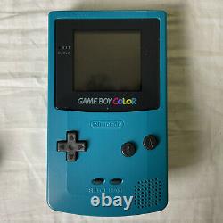 Nintendo Game Boy Color Handheld Game Console Teal All Original Open Box CIB