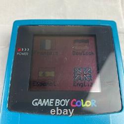 Nintendo Game Boy Color Handheld Game Console Teal Complete In Box CIB