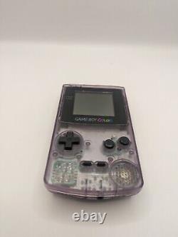 Nintendo Game Boy Color Handheld System Atomic Purple With Games