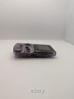 Nintendo Game Boy Color Handheld System Atomic Purple With Games