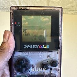 Nintendo Game Boy Color Handheld System Clear Purple (CGB-001)