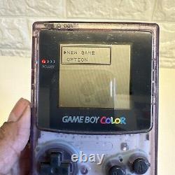 Nintendo Game Boy Color Handheld System Clear Purple (CGB-001)