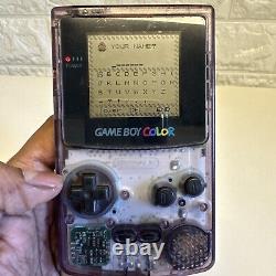 Nintendo Game Boy Color Handheld System Clear Purple (CGB-001)