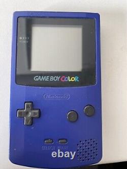 Nintendo Game Boy Color Handheld System Grape Purple Colour Boxed